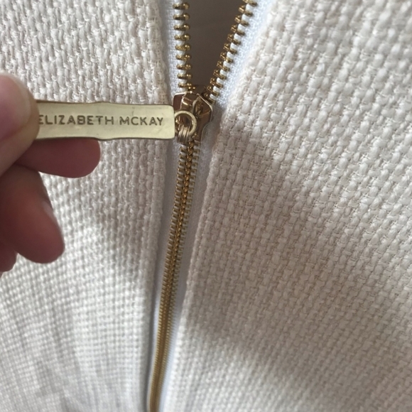 Elizabeth McKay tweed and fringed cream dress - Picture 6 of 8